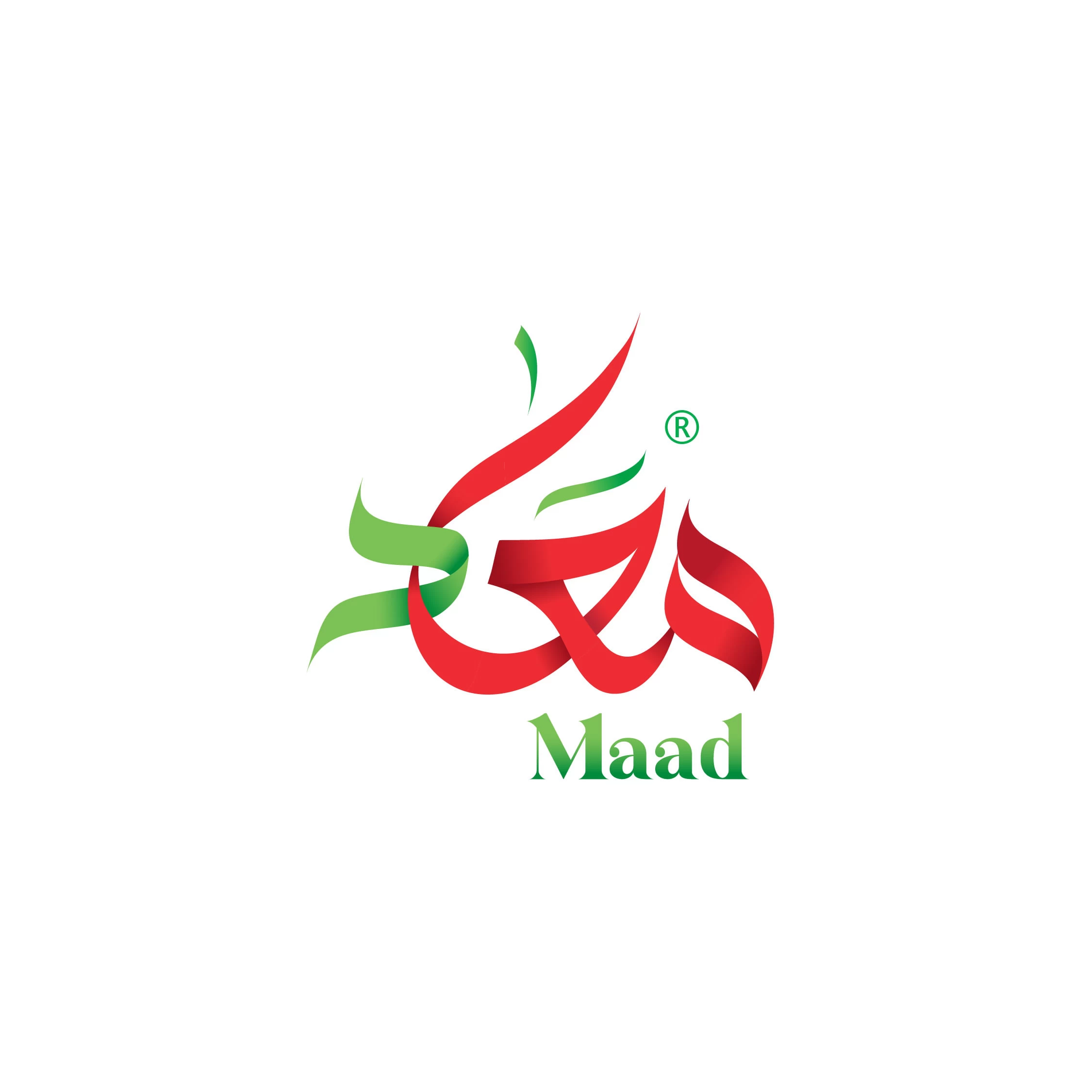 Maad Arabic Red Green Logo
