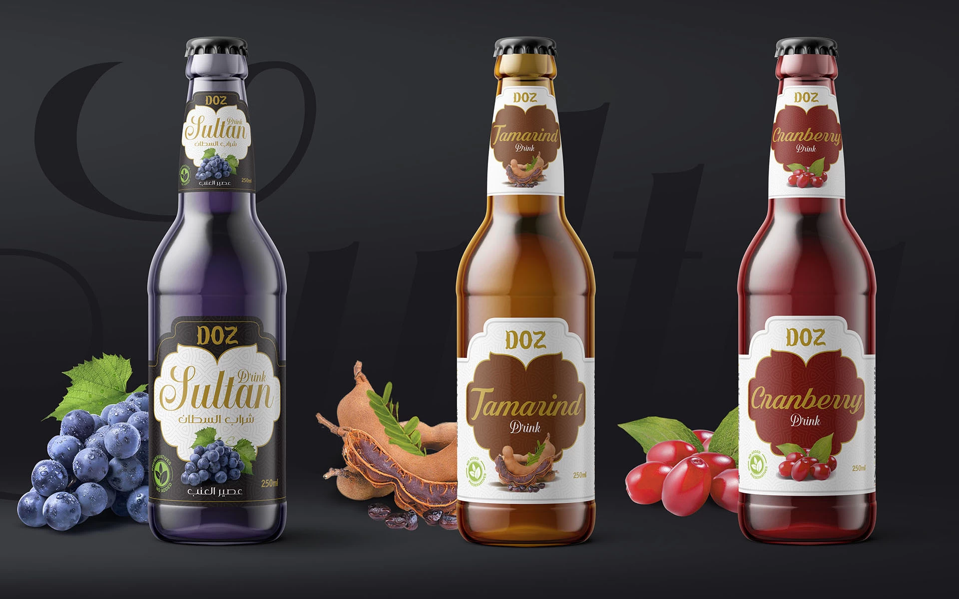 Doz Beverage Bottle Labels