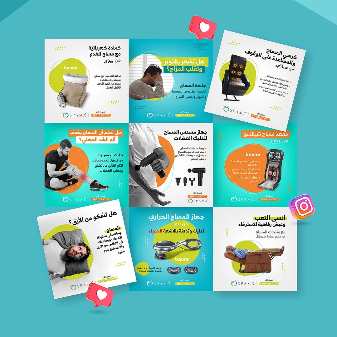 Spama Wellness Product Posts